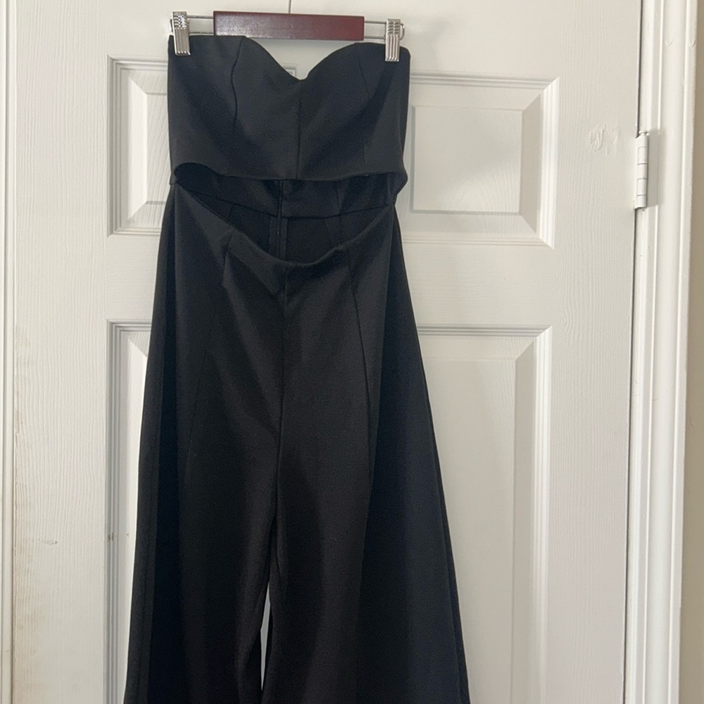 Urban outfitters jumpsuit bandeau black size small